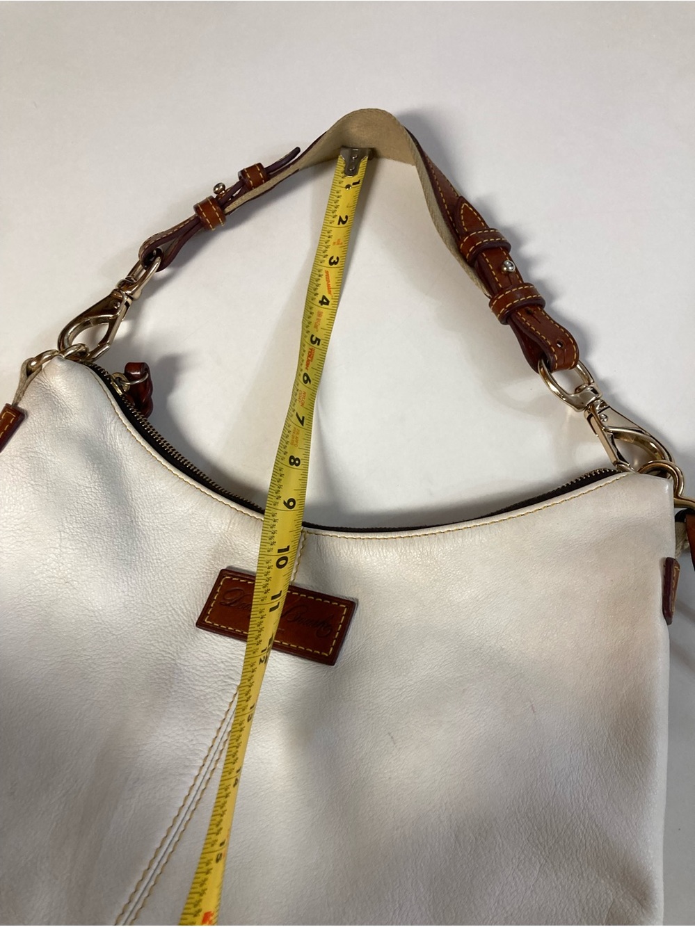 Vintage Dooney & Bourke Juliette White Leather Purse - Picture 10 of 15